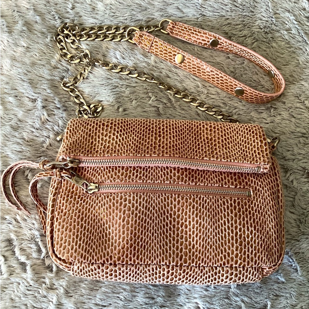 SORIAL Leather Crossbody Bag With Silver Accents Fully lined ( silky )